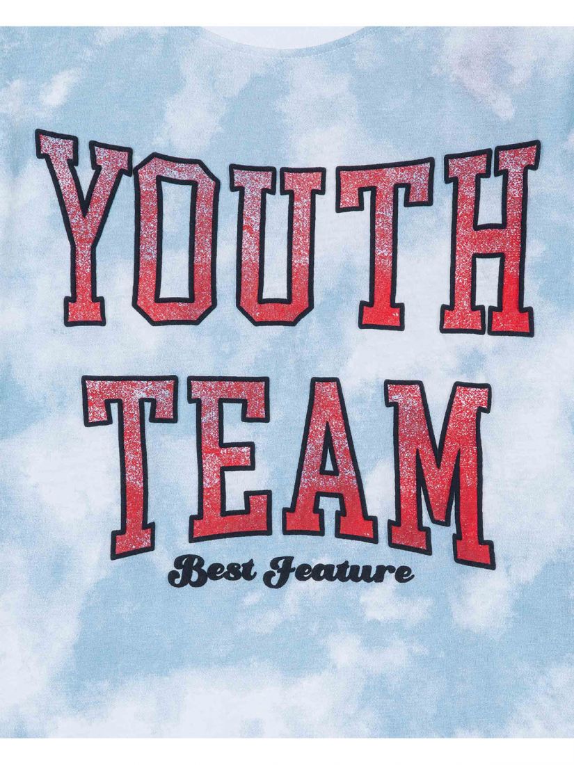 Μπλούζα κοντομάνικη βαμβακερή Losan Try με διάφορα print κόκκινο