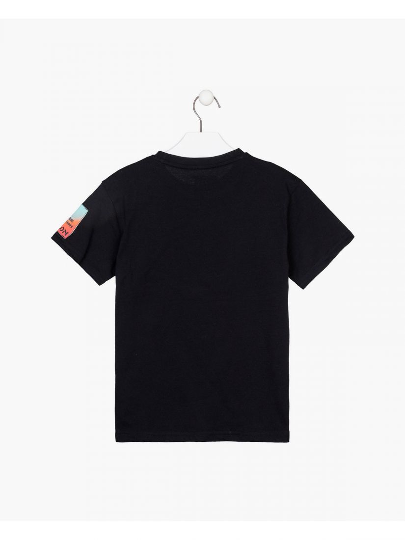 Μπλούζα κοντομάνικη βαμβακερή Losan Try με διάφορα print πράσινο