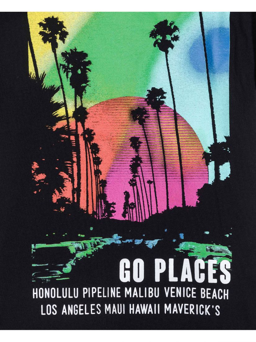 Μπλούζα κοντομάνικη βαμβακερή Losan Try με διάφορα print πράσινο