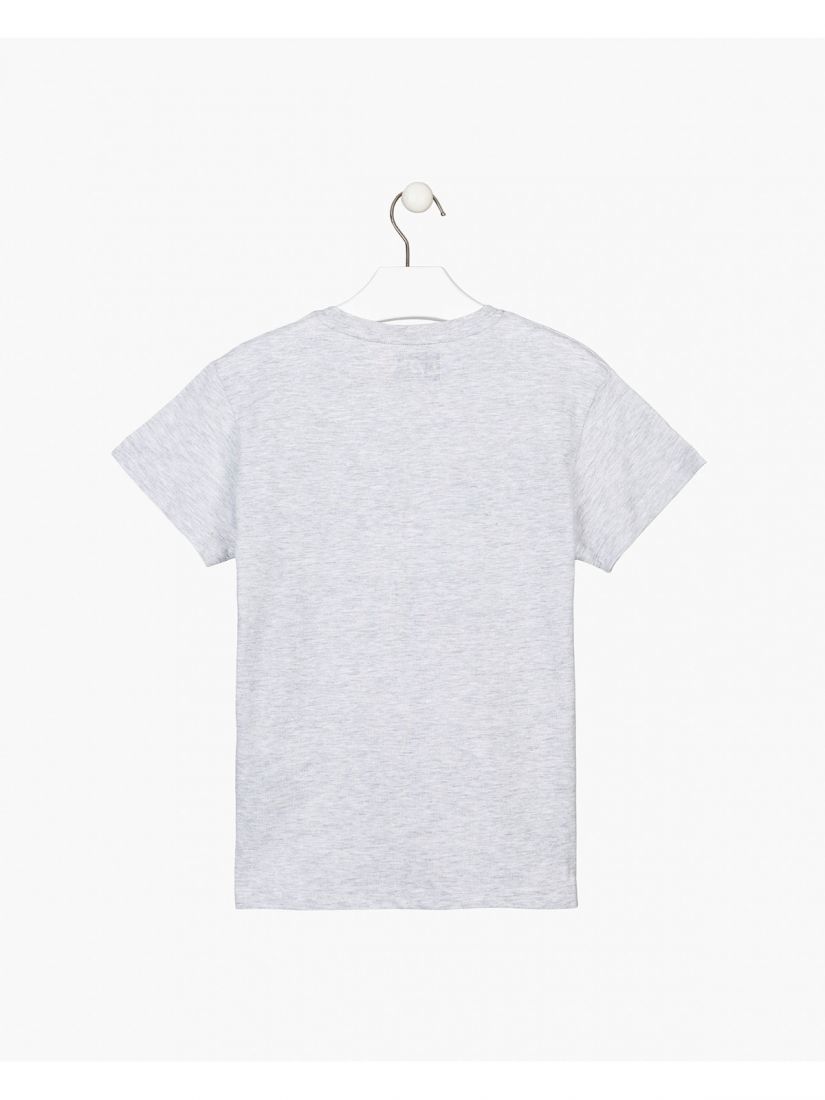 Μπλούζα κοντομάνικη βαμβακερή Losan Try με διάφορα print φυστικί