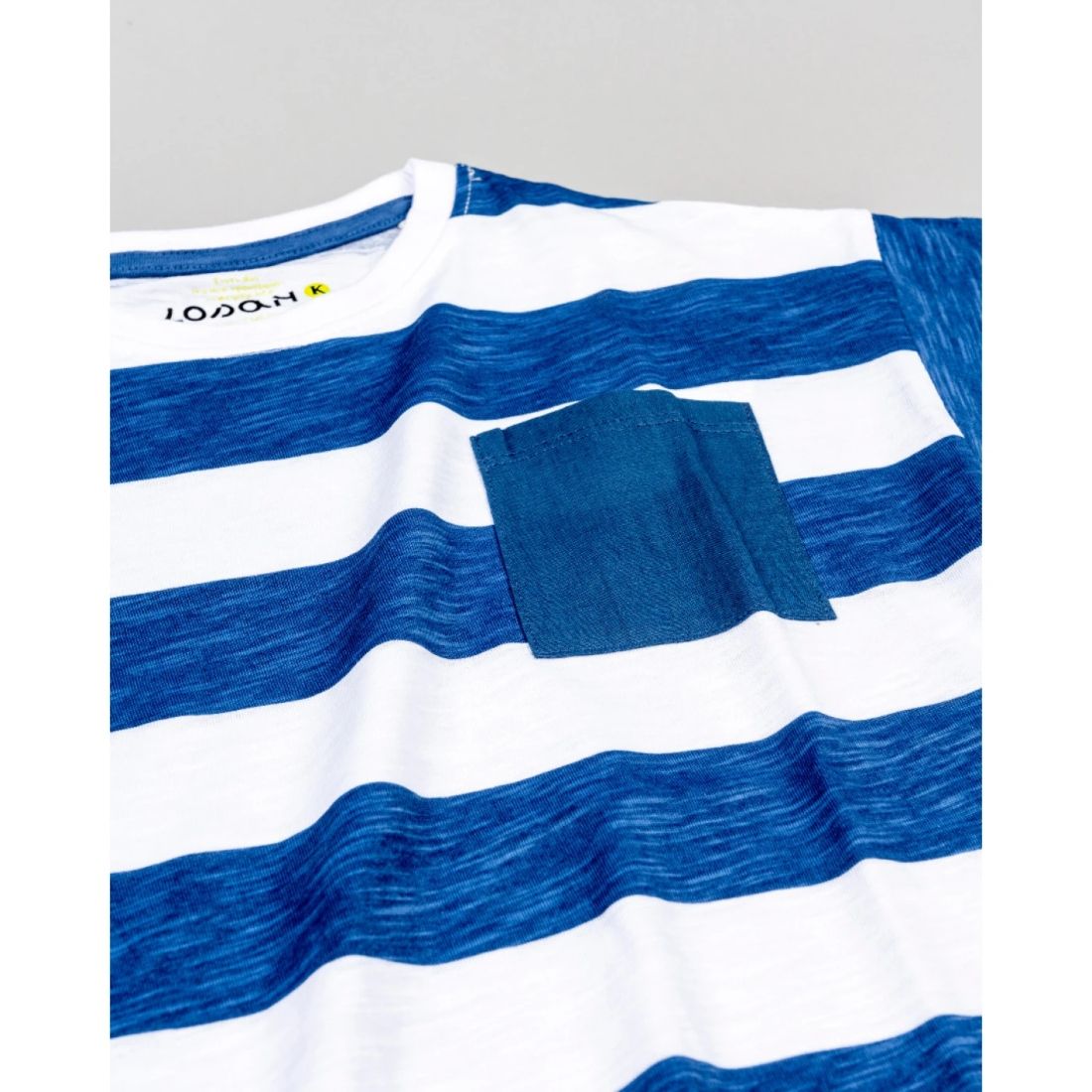 Μπλούζα μαρινιέρα με τσέπη μπλε