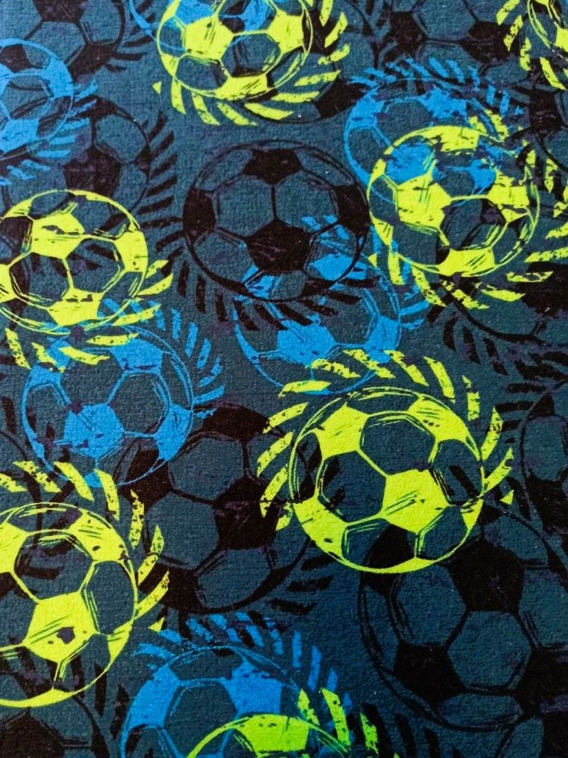 Πετσέτα με print football ελληνικής ραφής μπλε