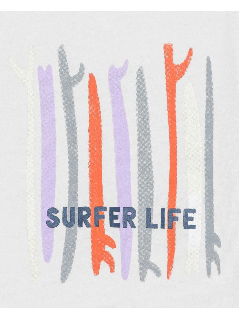 Σετ βρεφικό με buggy βερμούδα και print Surfer life  μπλε