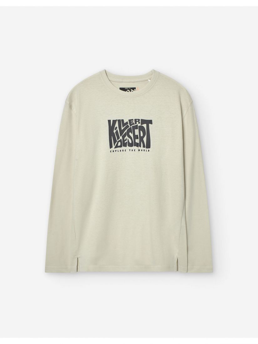 Μπλούζα βαμβακερή μακρυμάνικη με διάφορα print για αγόρι Lsn Try εκρού