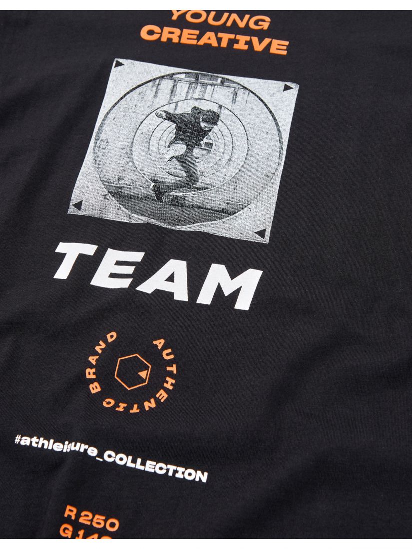 Μπλούζα βαμβακερή μακρυμάνικη με διάφορα print για αγόρι Lsn Try ώχρα