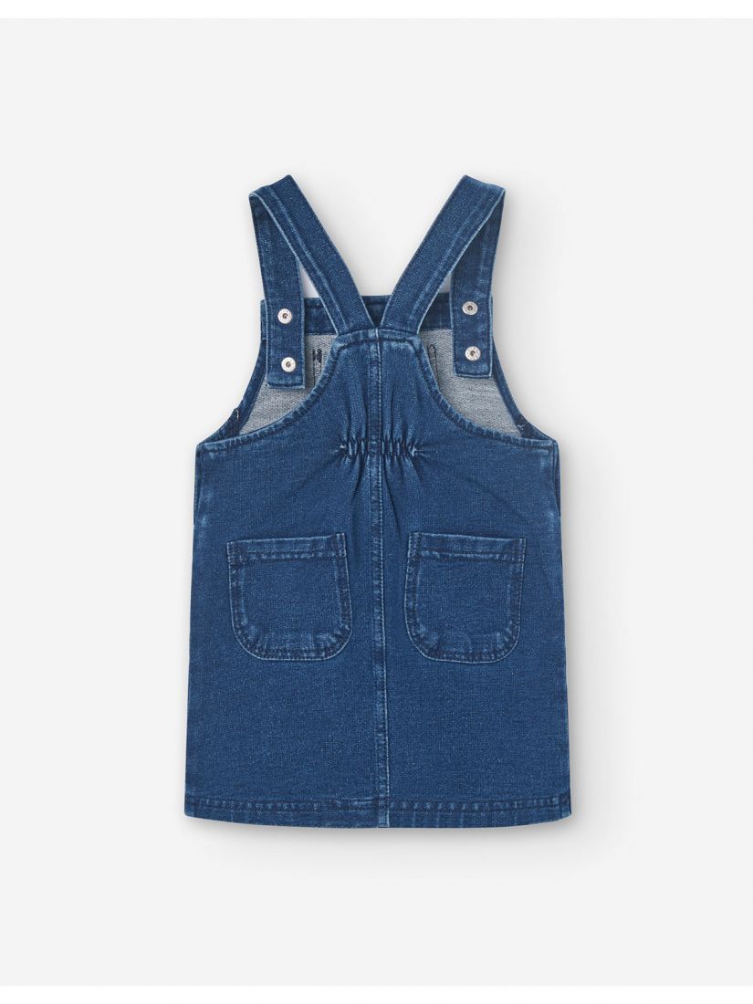 Σαλοπέτα φόρεμα  με καρδούλες  μπλε