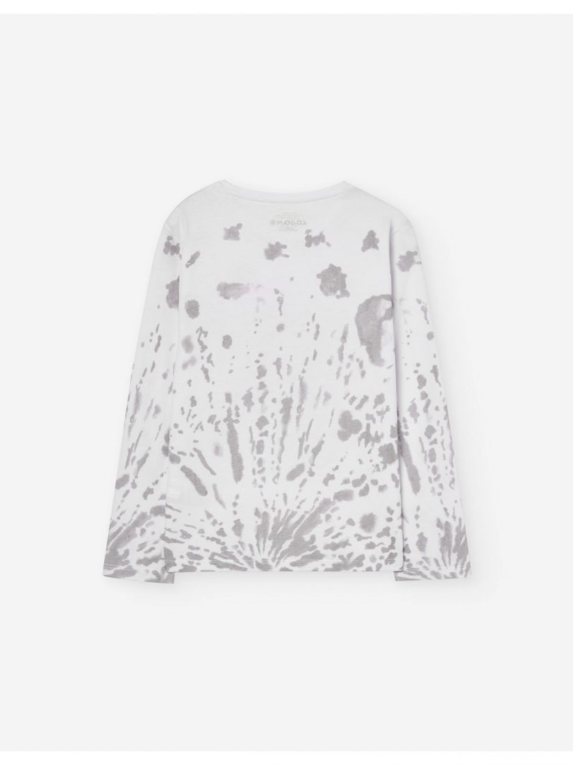 Μπλούζα μακρυμάνικη βαμβακερή με print LSN boy γκρι