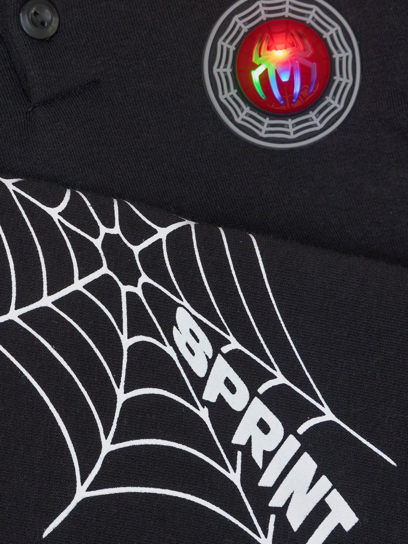 Φόρμα φούτερ Spiderman με φωτάκι και μάσκα μαύρο