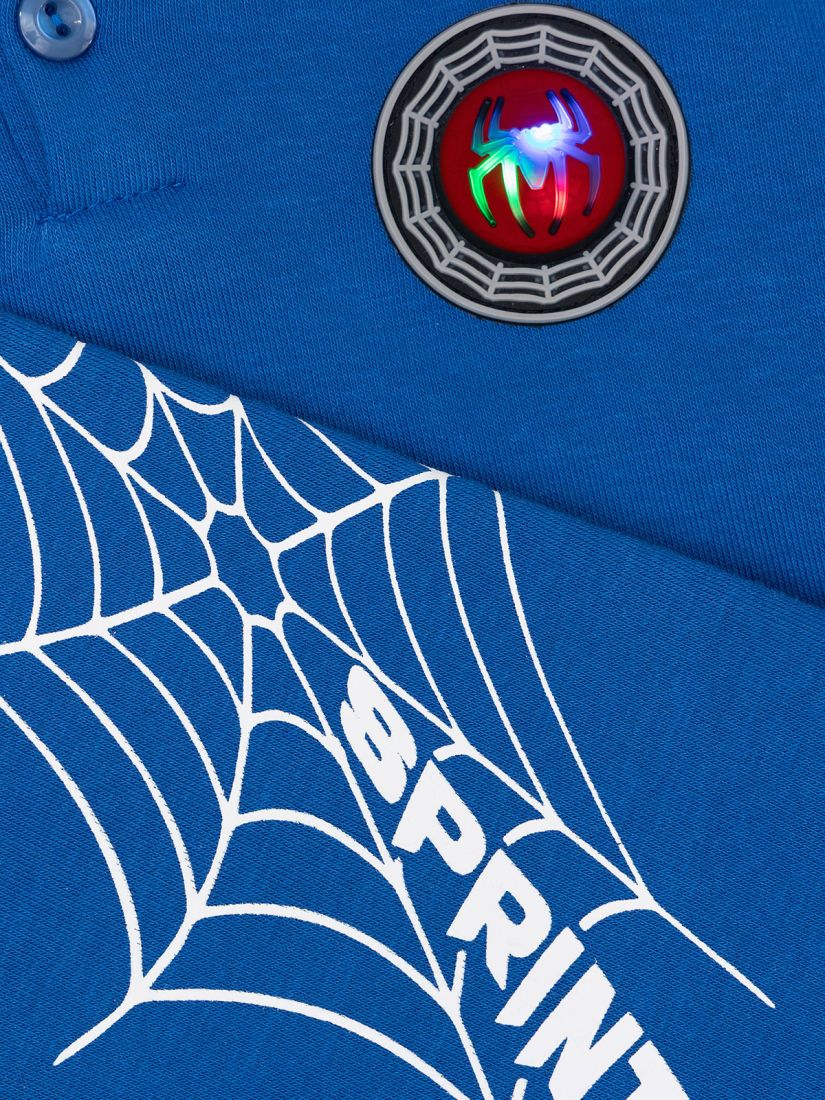 Φόρμα φούτερ Spiderman με φωτάκι και μάσκα μπλε