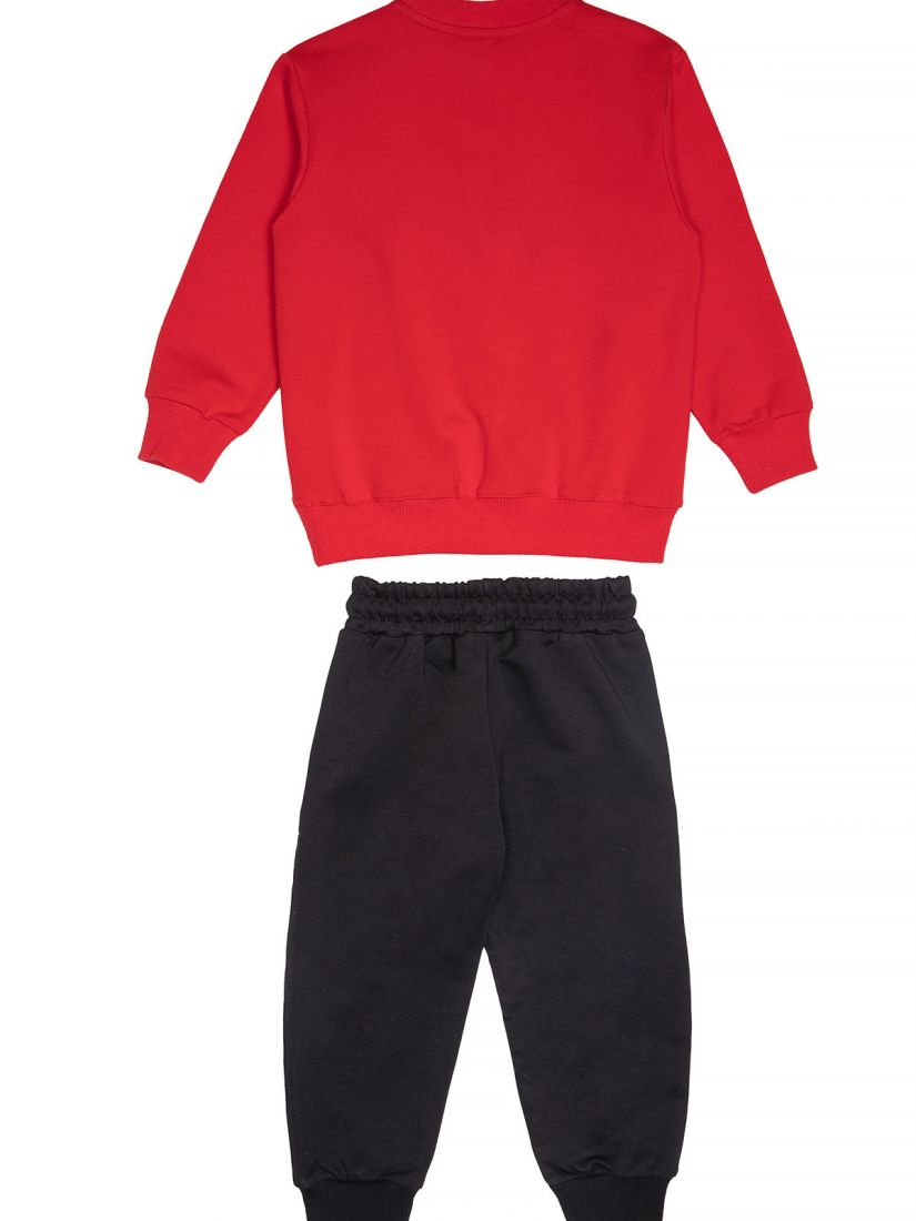 Φόρμα φούτερ λεπτή Spiderman με φωτάκι  κόκκινο