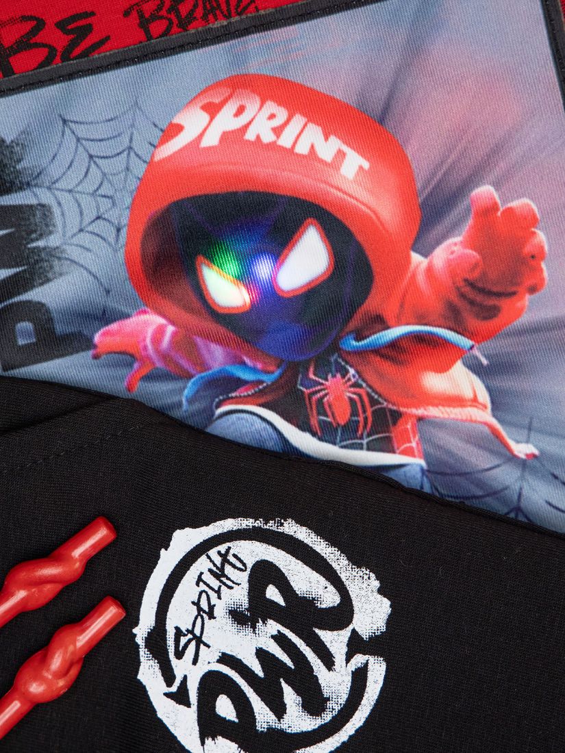 Φόρμα φούτερ λεπτή Spiderman με φωτάκι  κόκκινο