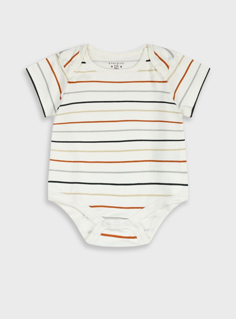 Ζιπουνάκια κοντομάνικα πακέτο των 5 print jungle animals μπεζ