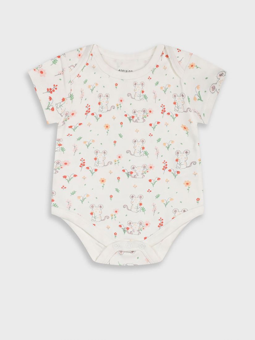 Ζιπουνάκια κοντομάνικα πακέτο των 5 print litlle flowers ροζ