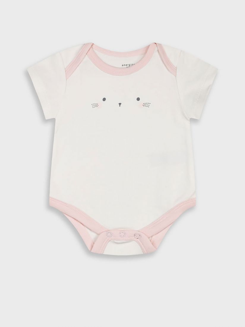 Ζιπουνάκια κοντομάνικα πακέτο των 5 print litlle flowers ροζ