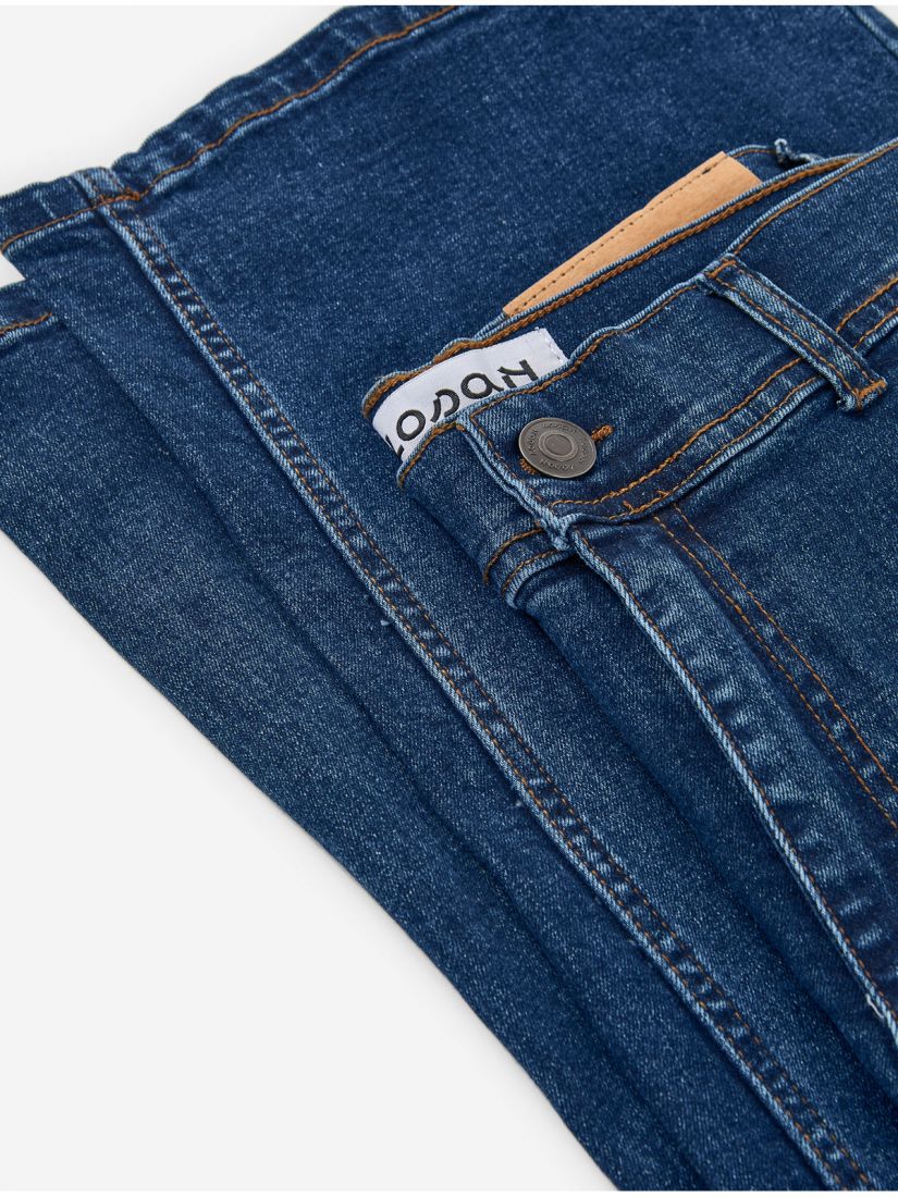 Jean ψηλόμεσο wide leg μπλε