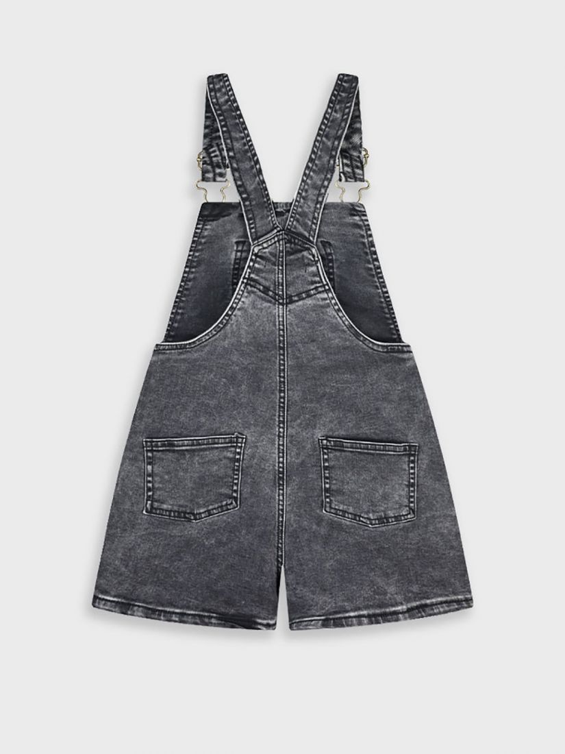 Σαλοπέτα τζιν σορτς με στρας μαύρο