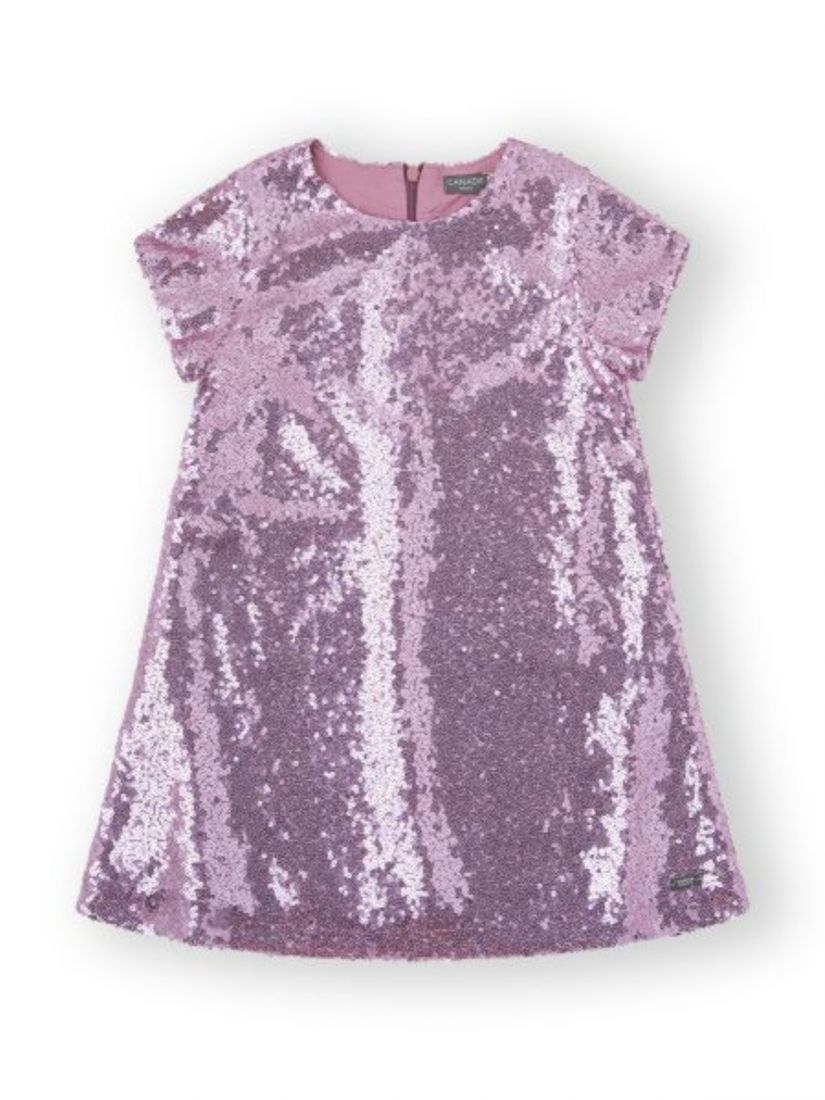 Φόρεμα αστραφτερό με πούλιες ροζ