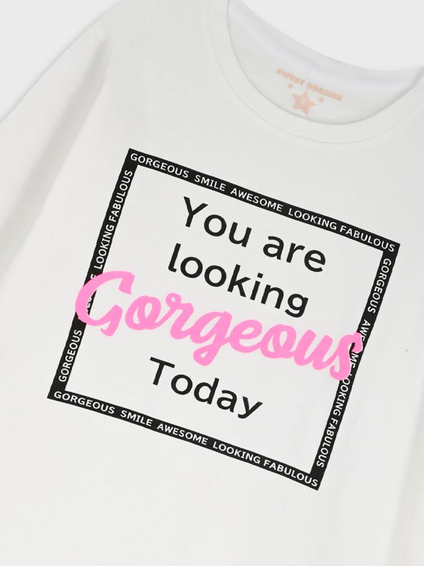 Πυζάμα για κορίτσι μεγάλο με print gorgeous ροζ