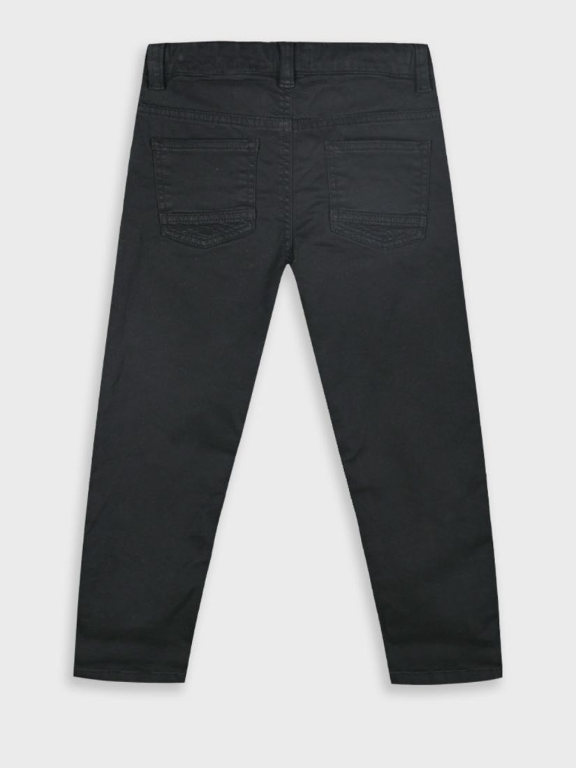 Παντελόνι chino πεντάτσεπο μονόχρωμο μαύρο