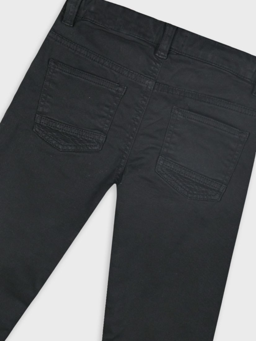 Παντελόνι chino πεντάτσεπο μονόχρωμο μαύρο