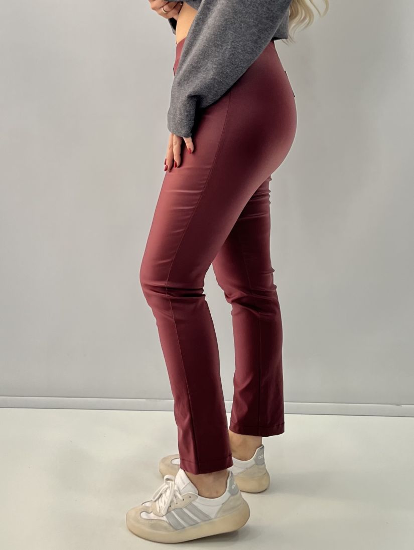 Παντελόνι δερματίνη  μπορντώ