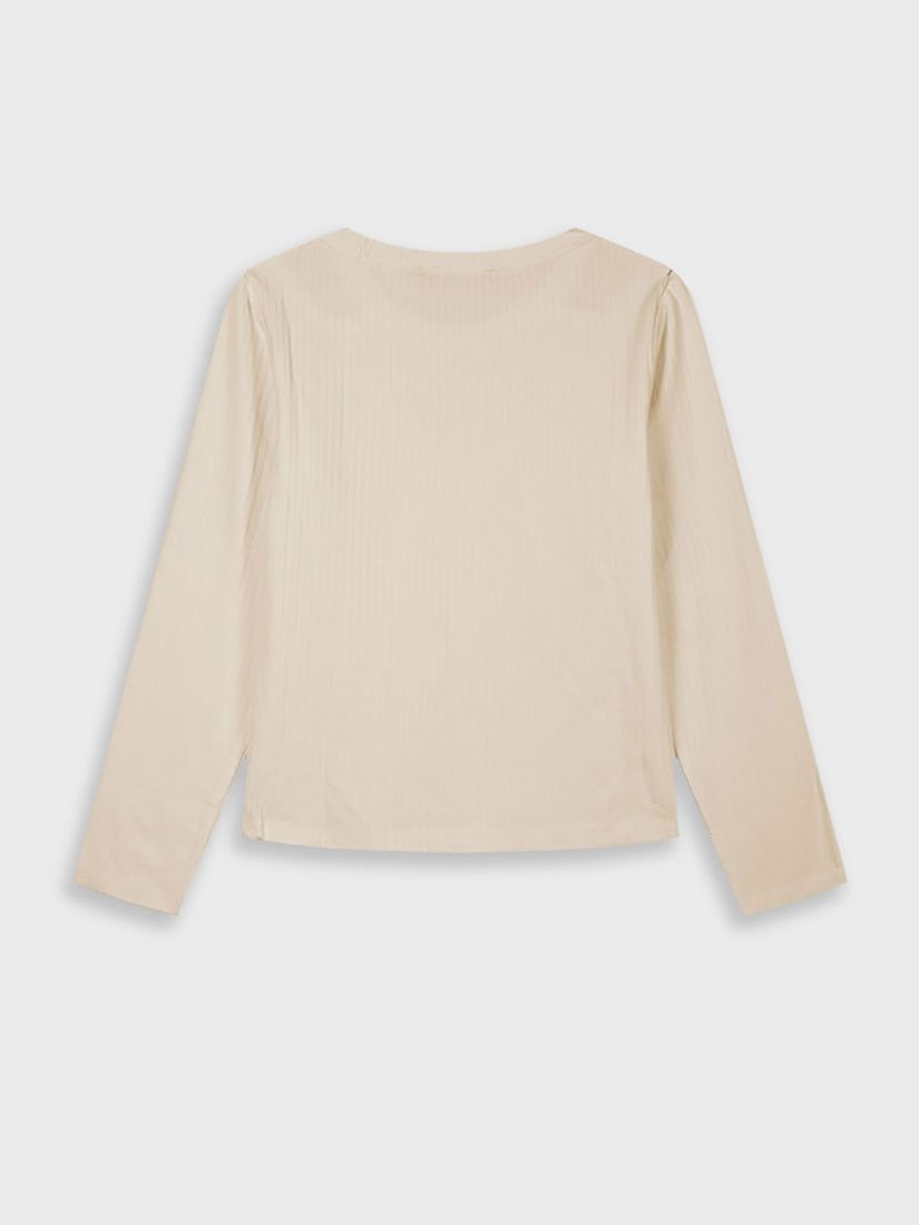 Κροπ τοπ ριπ μονόχρωμο με ανοίγματα στους ώμους μπεζ