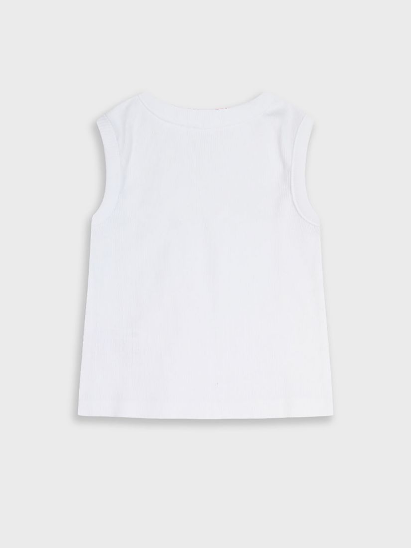 Τοπ μονόχρωμο με στρας λευκό