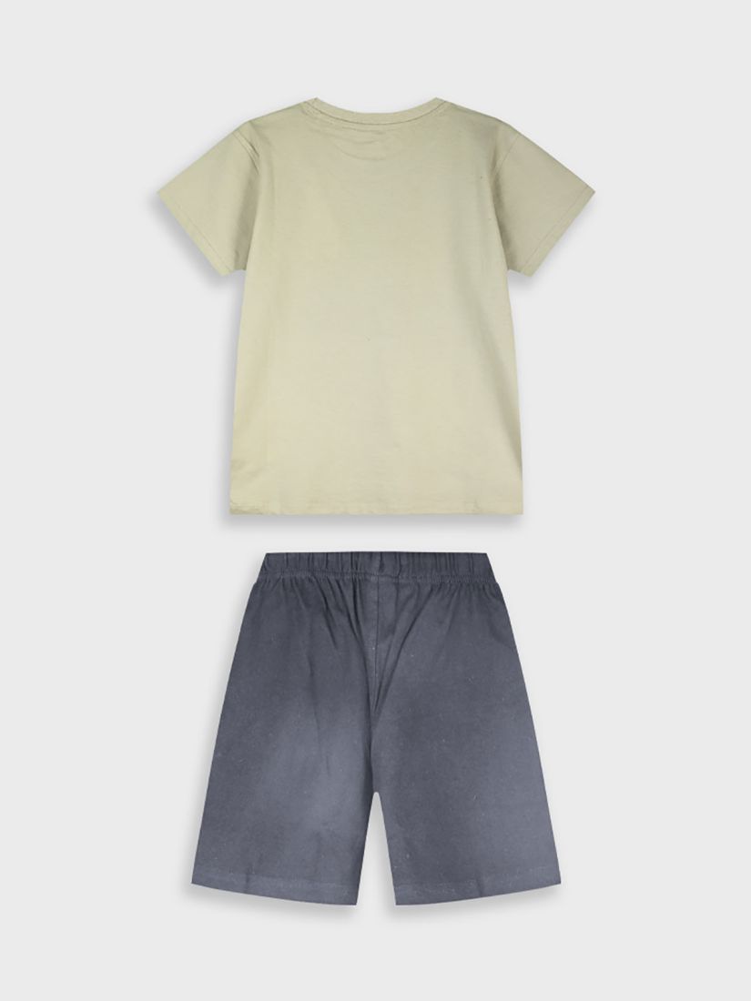 Σετ βαμβακερό με print energier's skater μπεζ