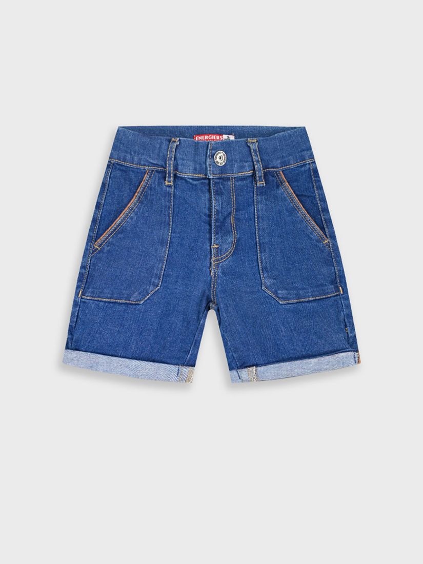 Βερμούδα τζιν μονόχρωμη με τσέπες αγόρι μικρό μπλε