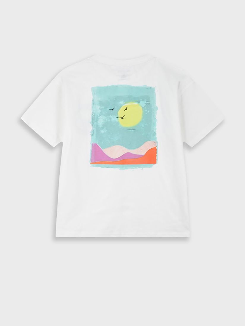 Μπλούζα κοντομάνικη βαμβακερή με print Summer Seeker λευκό