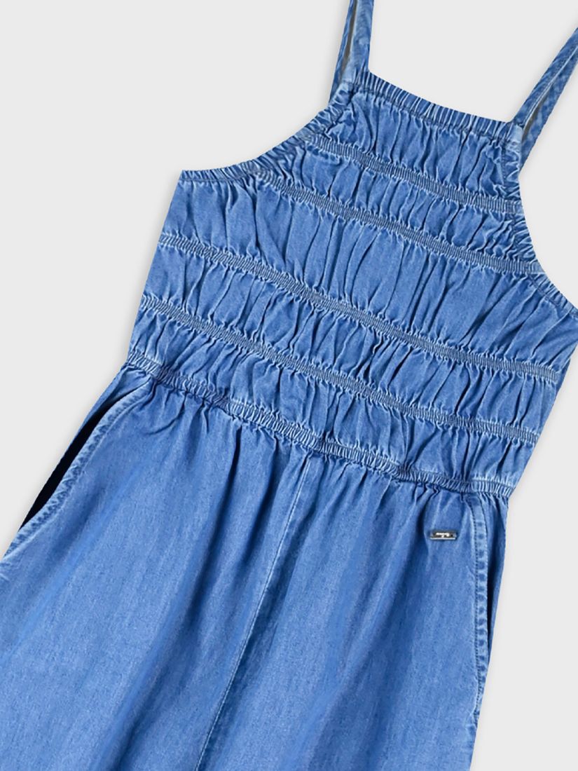 Ολόσωμη φόρμα τζιν παντελόνα με τσέπες μπλε