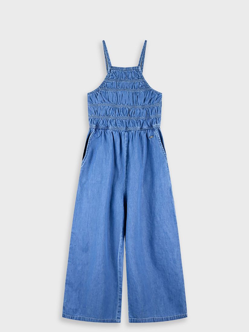 Ολόσωμη φόρμα τζιν παντελόνα με τσέπες μπλε