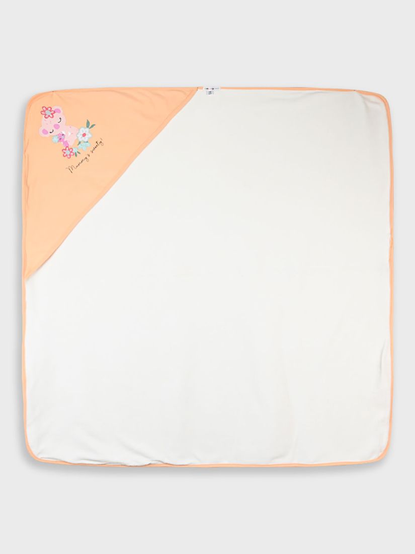 Μπουρνούζι πετσέτα με print mommy's sweety peach
