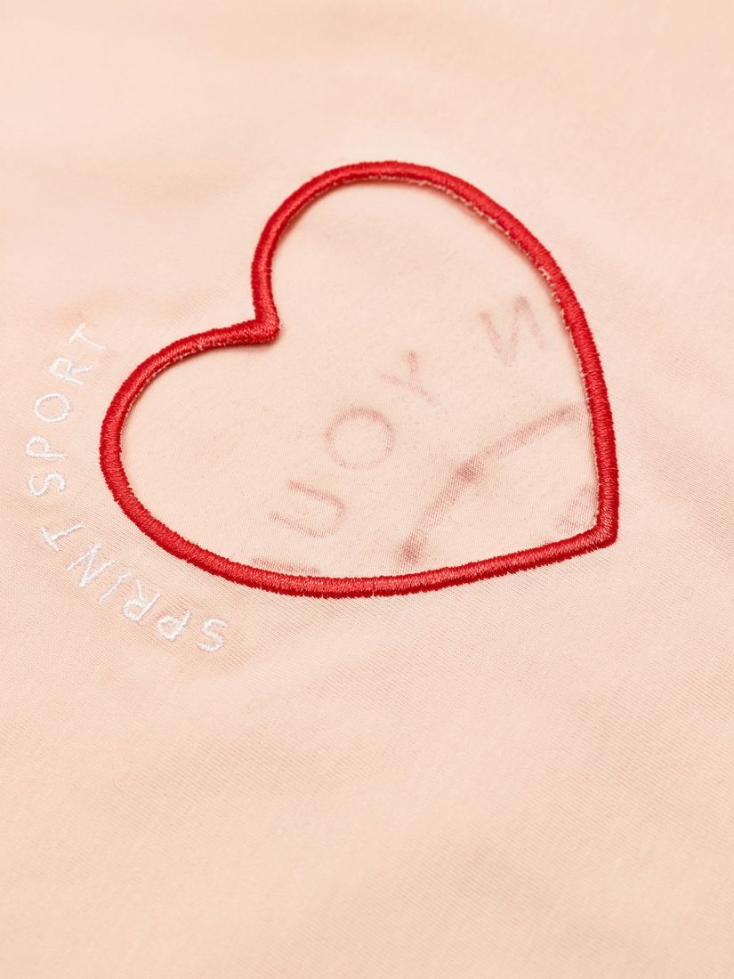 Σετ τοπ με σχήμα καρδιά στην πλάτη και σορτς φούστα  peach