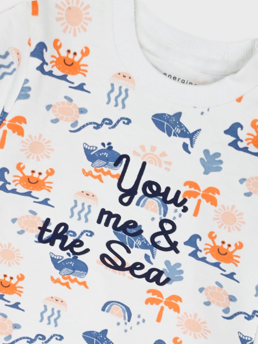 Βρεφικό σετ μπλούζα και cargo σορτς βυθός μπλε