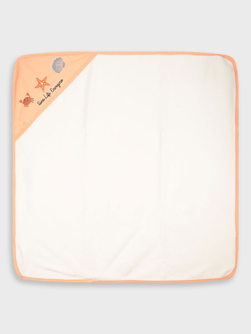 Μπουρνουζοπετσέτα βρεφική βυθός κοραλί