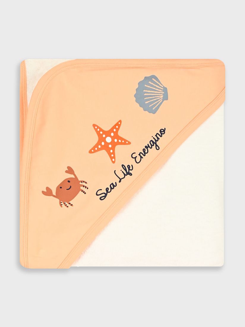 Μπουρνουζοπετσέτα βρεφική βυθός κοραλί