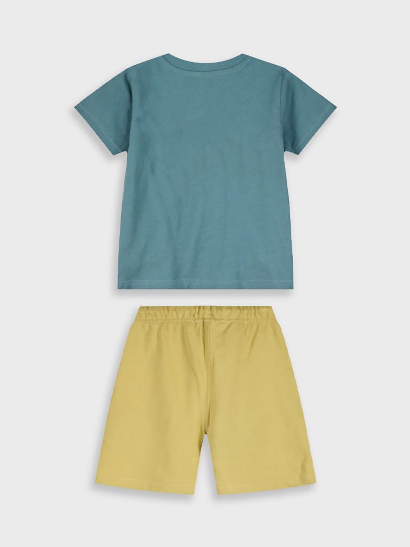 Σετ βαμβακερό με print safari friends μέντα