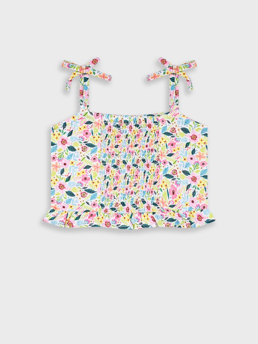 Τοπ με φιογκάκια φλοράλ ροζ