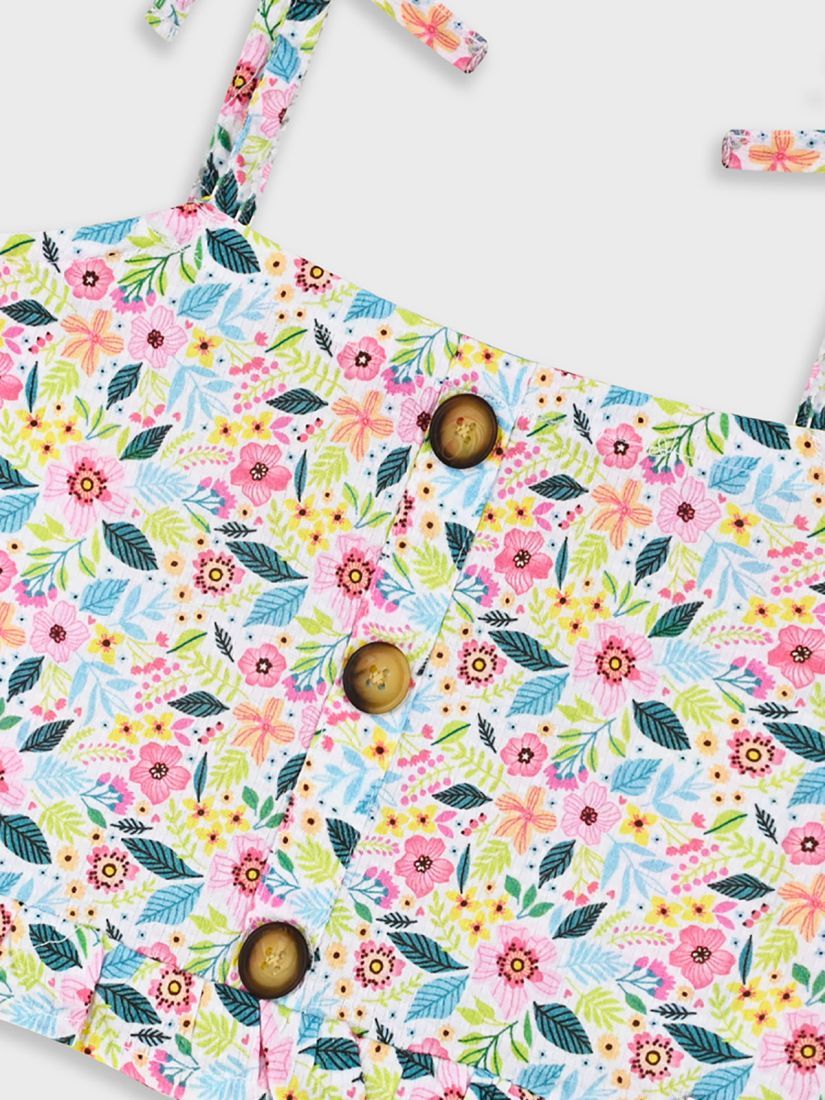 Τοπ με φιογκάκια φλοράλ ροζ