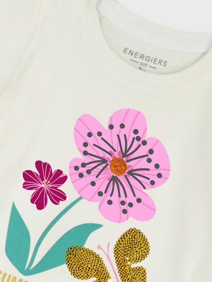 Μπλούζα κοντομάνικη με print summer is coming λευκό