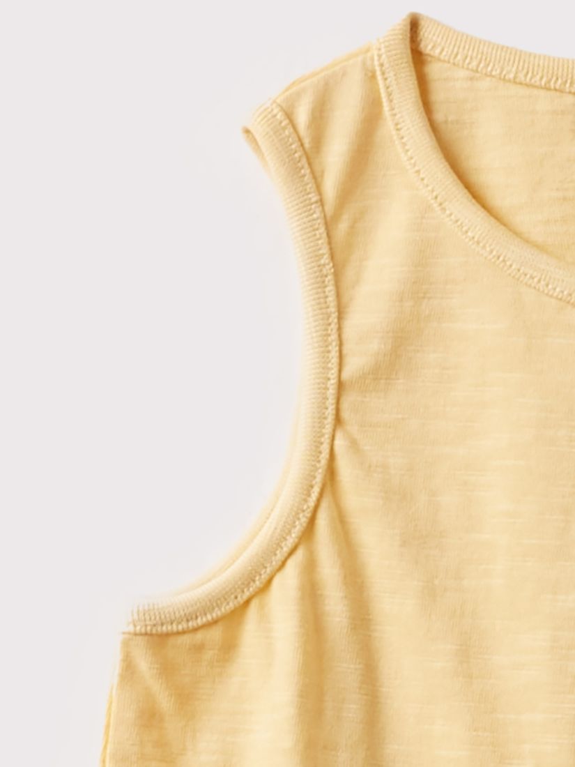 Μπλούζα αμάνικη μονόχρωμη κίτρινο