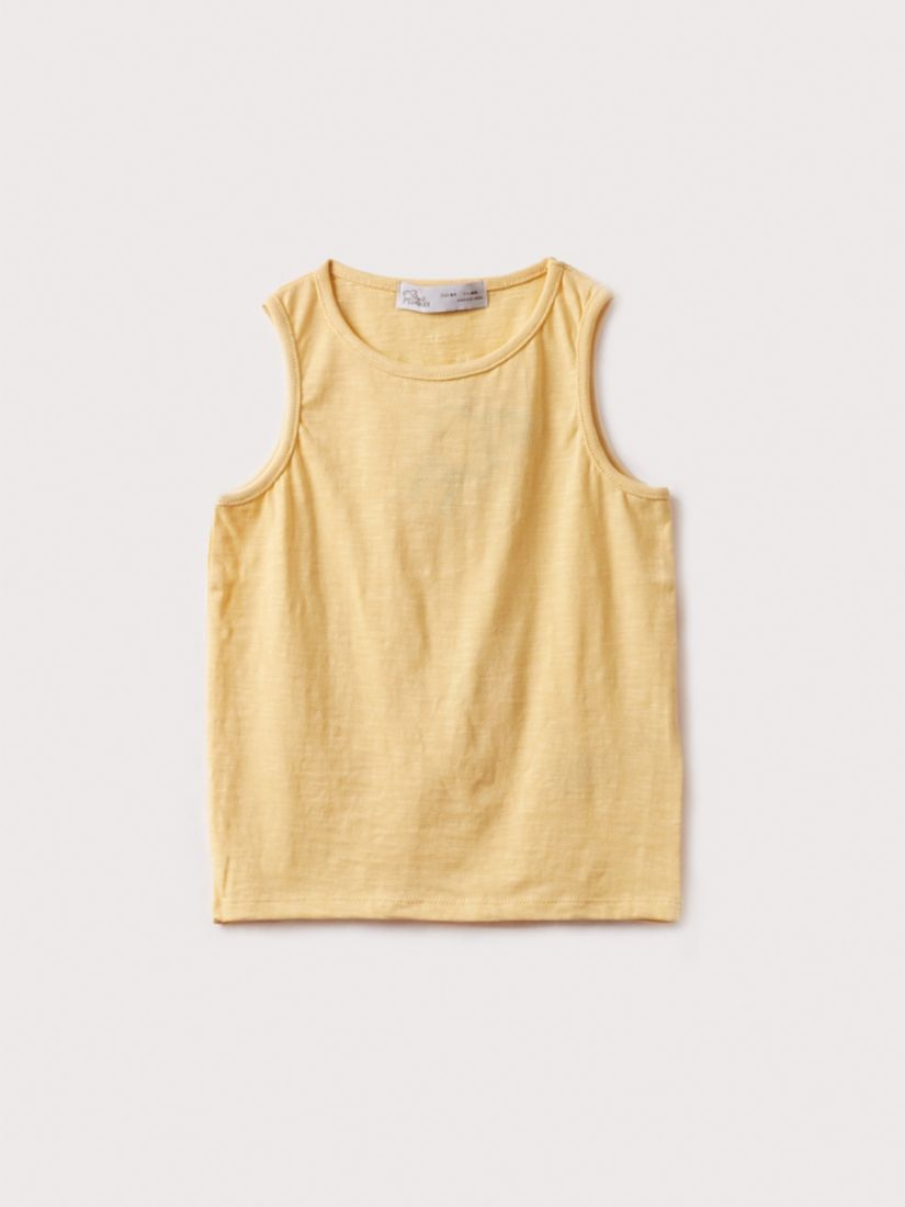 Μπλούζα αμάνικη μονόχρωμη αγόρι μεγάλο κίτρινο