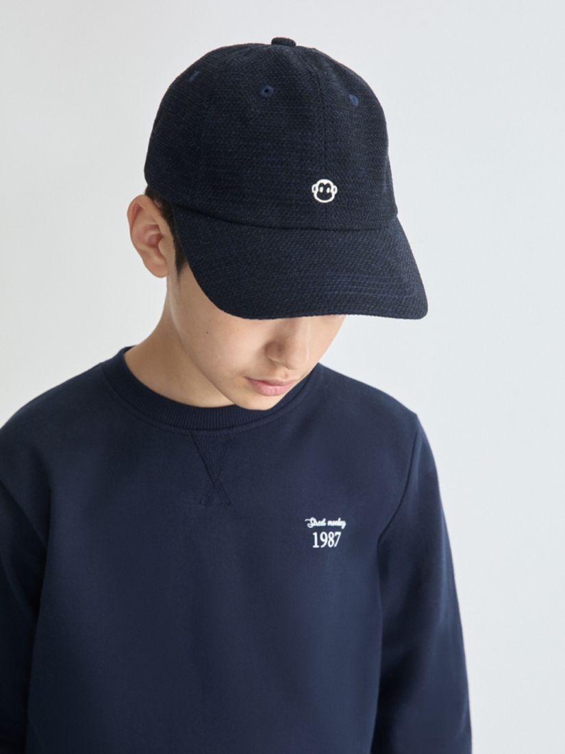 Καπέλο με κέντημα street monkey μπλε