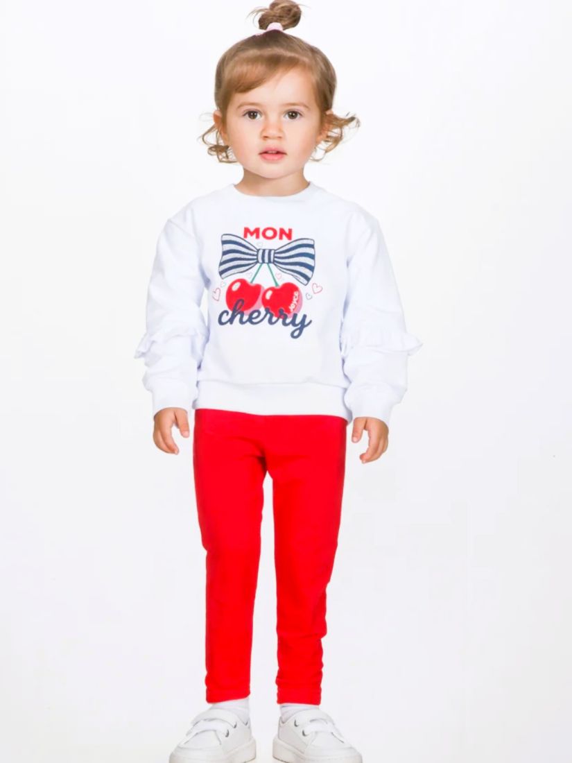 Σετ εποχιακό με κολάν και print cherries κόκκινο