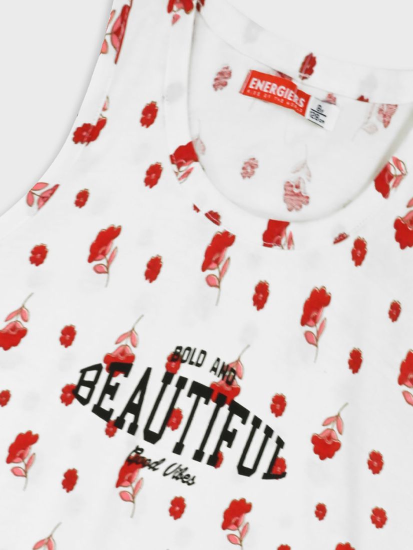 Μπλούζα φλοράλ με print Bold and Beautiful κόκκινο