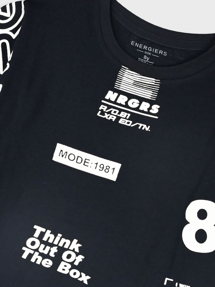 Μπλούζα με print think out of the box μαύρο