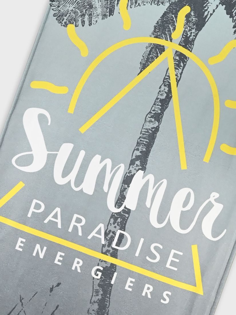 Πετσέτα θαλάσσης fast dry με print sunrise μέντα