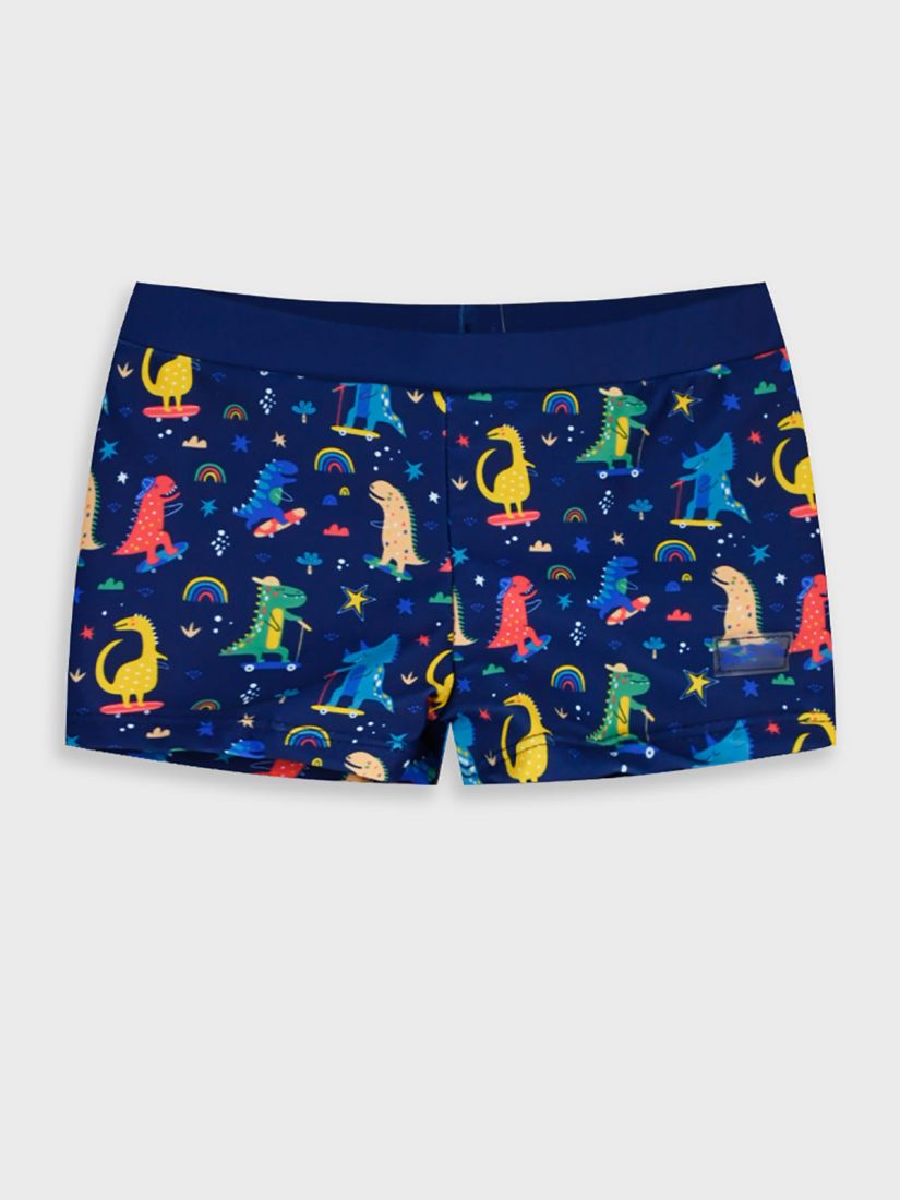 Μαγιό σορτς με print δεινόσαυροι μπλε
