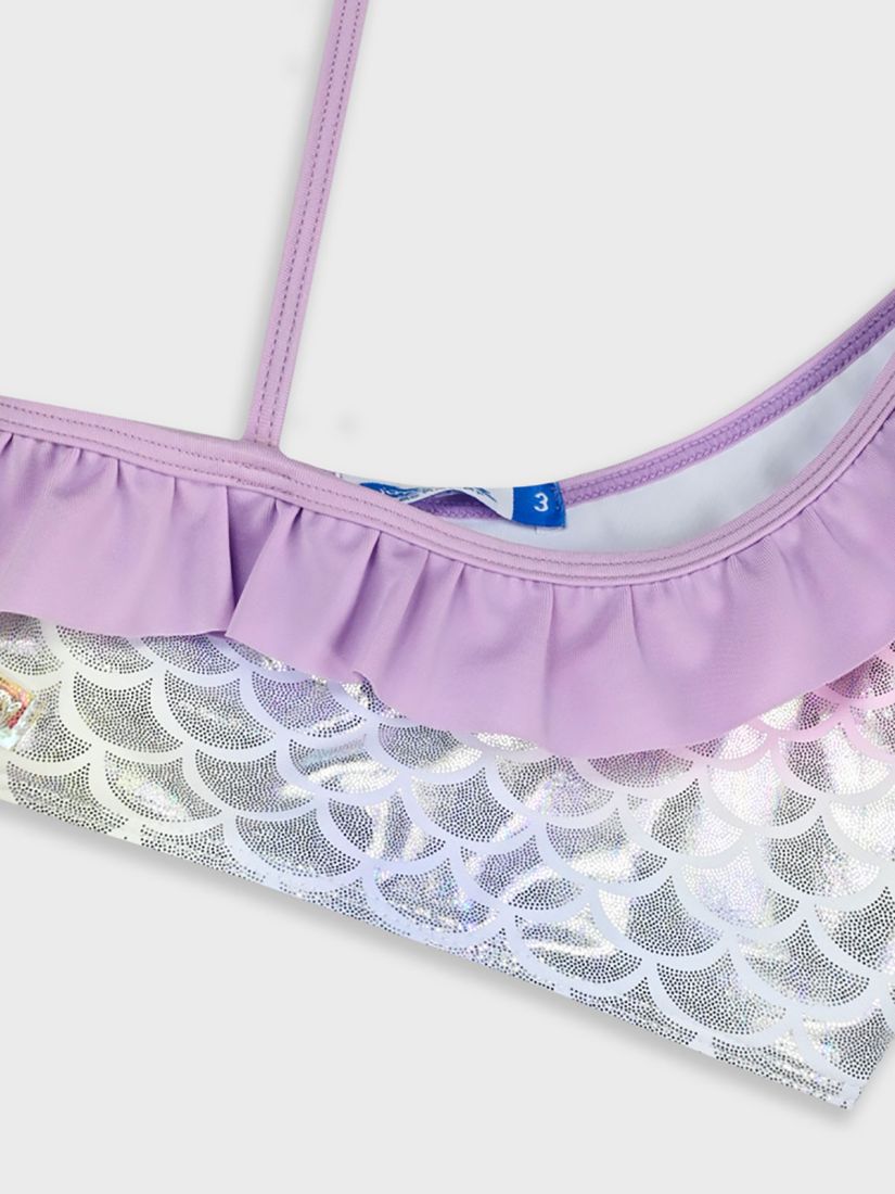 Μαγιό μπικίνι αστραφτερό με mermaid εφέ λιλά